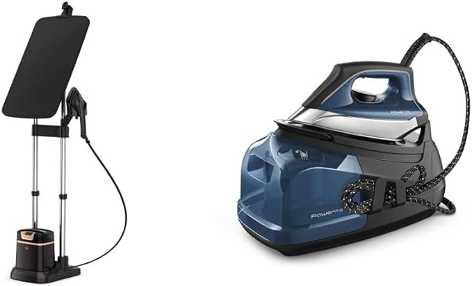 Rowenta IXEO Steamer with Ironing Board and Perfect Steam Pro Steam Station