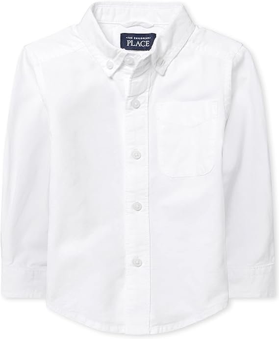 The Children’s Place baby boys Long Sleeve Oxford Button Down Shirt