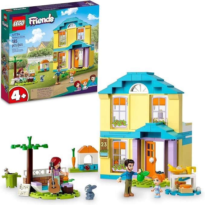 Lego Friends Paisley’s House 41724, Doll House Toy for Girls and Boys 4 Plus Years Old, Playset with Accessories Including Bunny Figure, Birthday Gift