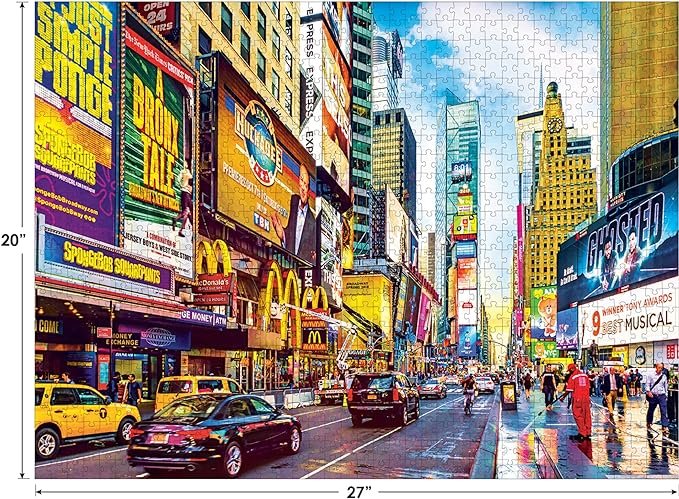 Cra-Z-Art Kodak 1,000 Piece Jigsaw Puzzle, Times Square, 20″ x 27″