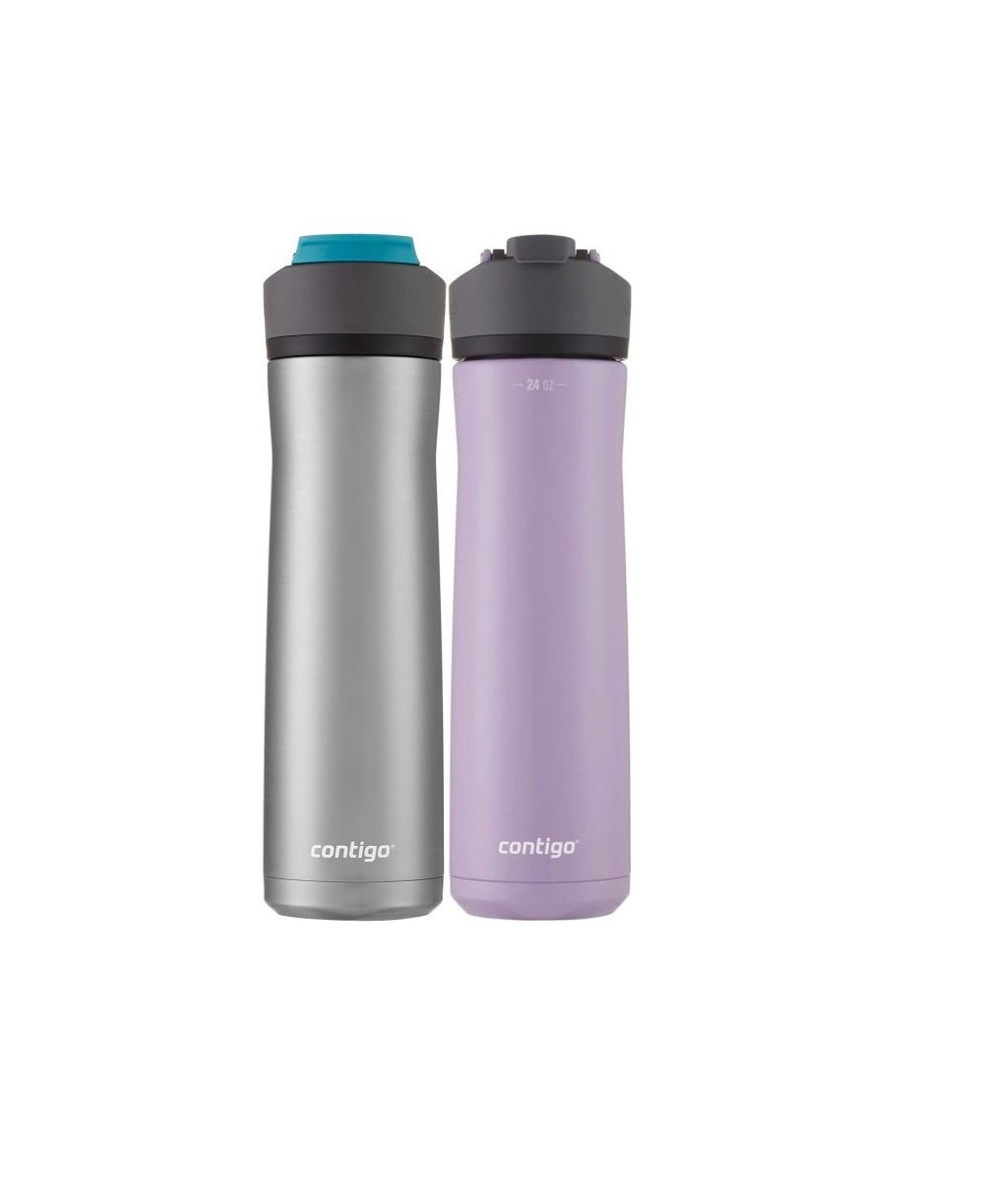 Contigo Ashland Chill Stainless Steel Water Bottle with Leakproof Lid & Straw