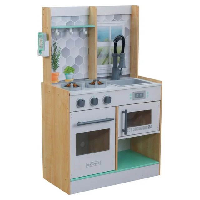 Unleash Their Culinary Creativity: Don’t Miss Out on the KidKraft Let’s Cook Wooden Play Kitchen – Complete with Lights & Sounds, in a Natural Finish. Get Yours Now for Only .76 with Free Shipping!