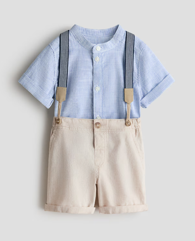 2-Piece Set with Suspenders